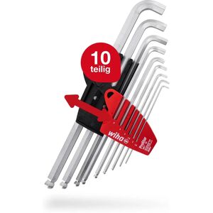 Wiha 35480 Hex Key Set - Short Arm, Ball End, 9 pcs Wiha 35480 Hex Key Set - Short Arm, Ball End, 9 pcs