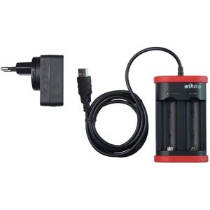 Wiha 41915 Lithium Charger - 18500 Battery, USB & Euro Wiha 41915 Lithium Charger - 18500 Battery, USB & Euro