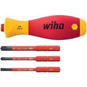 Wiha SoftFinish Electric SlimVario Screwdriver Set - Electric Safety Wiha SoftFinish Electric SlimVario Screwdriver Set - Electric Safety