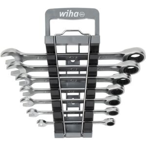 Wiha 45244 Ratcheting Ring Spanner Set - 8-piece, 8-19 mm Wiha 45244 Ratcheting Ring Spanner Set - 8-piece, 8-19 mm