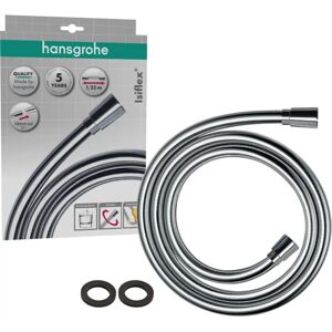 Hansgrohe Isiflex shower hose - chrome effect - 1.25m Hansgrohe Isiflex shower hose - chrome effect - 1.25m