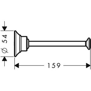 Suport pentru hârtie igienică AXOR Montreux - Montat pe perete, Nichel satinat Suport pentru hârtie igienică AXOR Montreux - Montat pe perete, Nichel satinat