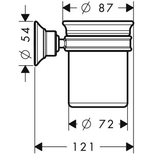 Hansgrohe AXOR Montreux Wandmontage Badezimmerzubehör - Badezimmerzubehör Hansgrohe AXOR Montreux Wandmontage Badezimmerzubehör - Badezimmerzubehör