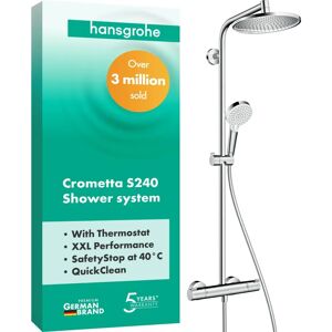 Hansgrohe Crometta S Shower System - Wall Chrome Hansgrohe Crometta S Shower System - Wall Chrome