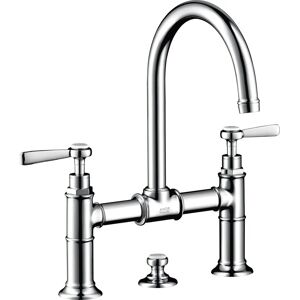 Hansgrohe Axor Montreux Wastafelmengkraan - 2 hendels, 175mm uitloop, Chroom Hansgrohe Axor Montreux Wastafelmengkraan - 2 hendels, 175mm uitloop, Chroom