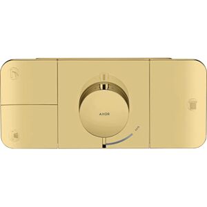 Hansgrohe Axor One Ensemble de module thermostatique - Or poli - 3 consommateurs - Publicité Hansgrohe Axor One Ensemble de module thermostatique - Or poli - 3 consommateurs - Publicité