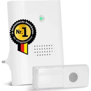 Heidemann 70801 Drahtlos Türklingel Set - 8 Melodien, 100m Reichweite Heidemann 70801 Drahtlos Türklingel Set - 8 Melodien, 100m Reichweite