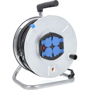 Bobine de câble Schwabe 50m - Métal IP20 - H05RR-F 3G1,5 Bobine de câble Schwabe 50m - Métal IP20 - H05RR-F 3G1,5