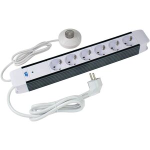 Schwabe Steckdosenleiste mit Schalter - 6 Steckdosen, 1,50 m Kabel Schwabe Steckdosenleiste mit Schalter - 6 Steckdosen, 1,50 m Kabel