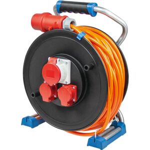 Bobine de câble Schwabe - 40m CEE 5 pôles Orange Bobine de câble Schwabe - 40m CEE 5 pôles Orange