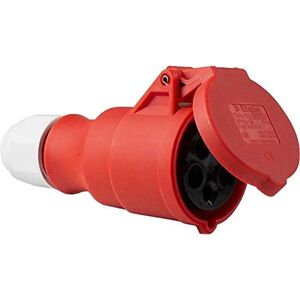Schwabe 61425 Connector - 400V, 16A, Rood IP44 Schwabe 61425 Connector - 400V, 16A, Rood IP44