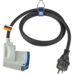 Adapter zasilania CEE Schwabe - Ciężki gumowy wąż - Użytek na zewnątrz Adapter zasilania CEE Schwabe - Ciężki gumowy wąż - Użytek na zewnątrz