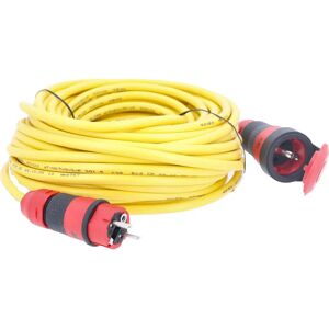 Schwabe 62271 Cordon d'extension - 16A, 25m, Jaune Schwabe 62271 Cordon d'extension - 16A, 25m, Jaune