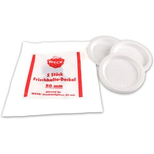 Couvercle en plastique blanc pour aliments Weck - 8cm - Publicité Couvercle en plastique blanc pour aliments Weck - 8cm - Publicité