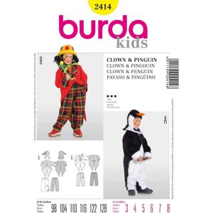 Burda 2414 Barnklädsmönster - Clown & Pingvin Burda 2414 Barnklädsmönster - Clown & Pingvin
