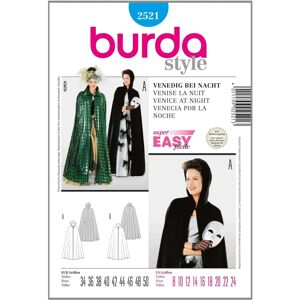 Burda Model 2521 Cape Kostuum Venetiaanse Maskerade Burda Model 2521 Cape Kostuum Venetiaanse Maskerade