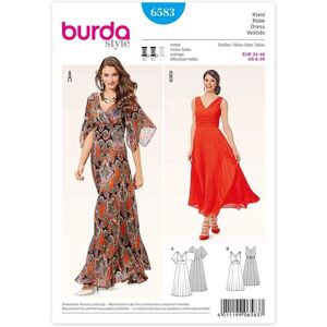 Burda Model 6583 White Dress Sewing Pattern - Sewing Pattern Burda Model 6583 White Dress Sewing Pattern - Sewing Pattern