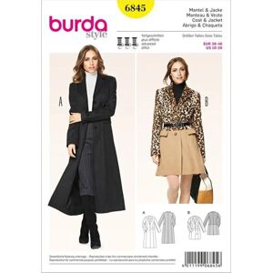 Burda Model 6845 - Sewing Pattern for Coat & Jacket Burda Model 6845 - Sewing Pattern for Coat & Jacket