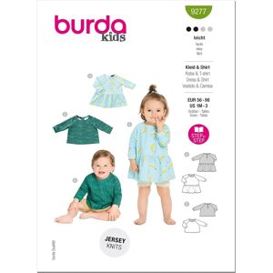 Patron Burda 9277 pour bébé - Tops et robes Patron Burda 9277 pour bébé - Tops et robes