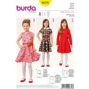 Burda Model 9379 Kids Dress and Belt Pattern Burda Model 9379 Kids Dress and Belt Pattern