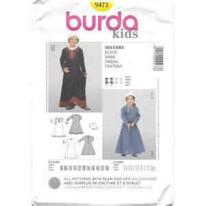 Burda Modèle 9473 Costume historique pour enfants - Tailles 98-158 cm Burda Modèle 9473 Costume historique pour enfants - Tailles 98-158 cm