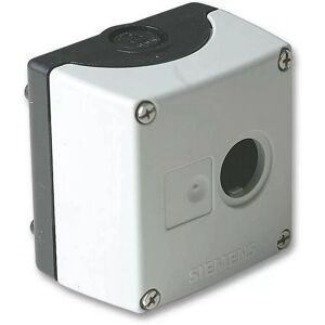 Siemens 3SB38010AA3 - Gray Plastic Control Box - 22mm Circular Enclosure Siemens 3SB38010AA3 - Gray Plastic Control Box - 22mm Circular Enclosure