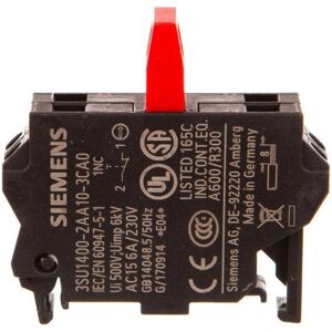 Siemens Kontaktblock - 3SU1400-2AA10-3CA0 - 1 NC - 500V Siemens Kontaktblock - 3SU1400-2AA10-3CA0 - 1 NC - 500V