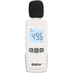 Medidor de nivel de ruido GEV 1299 - Portátil, 30-130 dB, Blanco Medidor de nivel de ruido GEV 1299 - Portátil, 30-130 dB, Blanco