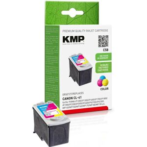 KMP C58 Cyaan Magenta Geel Inktcartridge - Compatibel met Canon CL-41 KMP C58 Cyaan Magenta Geel Inktcartridge - Compatibel met Canon CL-41