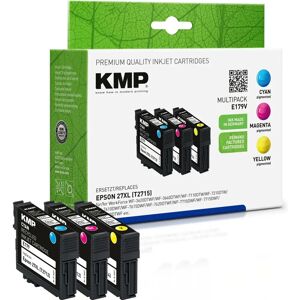 KMP E179V blækpatron - Cyan, Magenta, Gul - Kompatibel med Epson 27XL, T2715, T2712, T2713, T2714 KMP E179V blækpatron - Cyan, Magenta, Gul - Kompatibel med Epson 27XL, T2715, T2712, T2713, T2714