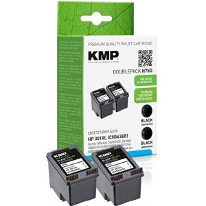 KMP Dubbelpakket Zwarte Inktcartridges - Compatibel met HP 301XL KMP Dubbelpakket Zwarte Inktcartridges - Compatibel met HP 301XL
