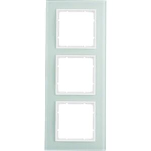 Berker 10136909 Cornice in vetro - 3 moduli, bianco polare Berker 10136909 Cornice in vetro - 3 moduli, bianco polare