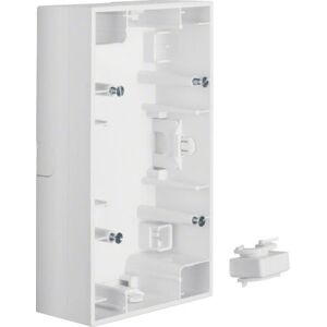 Hager 10427009 Wall Socket - 2-Gang, White Hager 10427009 Wall Socket - 2-Gang, White