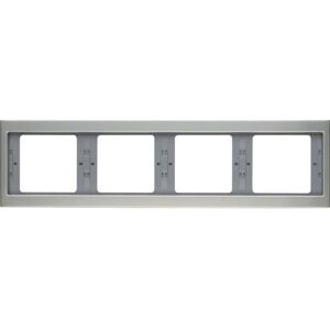 Hager 13837004 Edelstahl Lichtschalter - Horizontal 4-Module Hager 13837004 Edelstahl Lichtschalter - Horizontal 4-Module