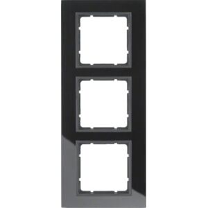 Hager 10136616 Wandplatte - 3-fach Glasrahmen - Schwarz Hager 10136616 Wandplatte - 3-fach Glasrahmen - Schwarz