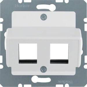 Berker 14641909 Weiße Modular-Wandplatte - Abdeckung für Schalter Berker 14641909 Weiße Modular-Wandplatte - Abdeckung für Schalter