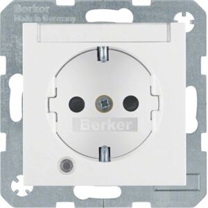 Berker 41101909 Presa Bianca con LED - Presa Berker 41101909 Presa Bianca con LED - Presa