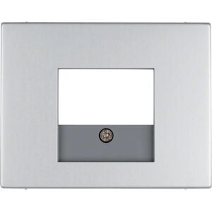 Berker 10357003 Piastra a parete - Alluminio, TAE Berker 10357003 Piastra a parete - Alluminio, TAE