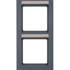 Berker 10526086 Wandplatte - 2 Module - Anthrazit - Schalterabdeckung Berker 10526086 Wandplatte - 2 Module - Anthrazit - Schalterabdeckung