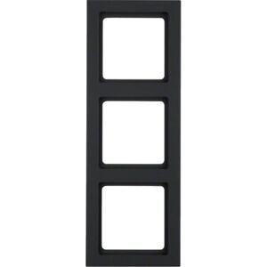 Hager 10136096 Wall Plate - 3-Gang Anthracite Switch Cover Hager 10136096 Wall Plate - 3-Gang Anthracite Switch Cover