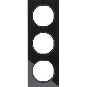 Berker 10132216 Wandplatte - 3 Module - Schwarz - Rahmen Glas Berker 10132216 Wandplatte - 3 Module - Schwarz - Rahmen Glas