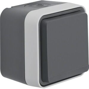 Berker 47633505 Grijze wandcontactdoos - IP55 bescherming Berker 47633505 Grijze wandcontactdoos - IP55 bescherming