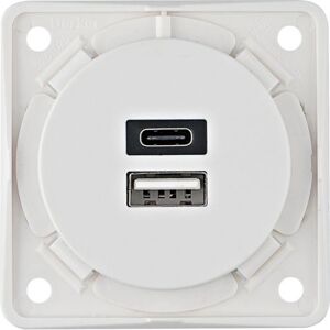 Berker 926202509 USB A+C Stopcontact Wit - Elektriciteit Outlet Berker 926202509 USB A+C Stopcontact Wit - Elektriciteit Outlet