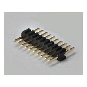 BKL 10120914 Conector de alambre - 2 pines, recto, negro y dorado BKL 10120914 Conector de alambre - 2 pines, recto, negro y dorado