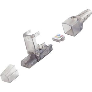 BKL Electronic RJ45 Stecker - Werkzeuglos, CAT 6A, Gerade, Transparent BKL Electronic RJ45 Stecker - Werkzeuglos, CAT 6A, Gerade, Transparent