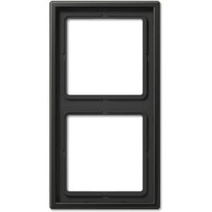 Jung aluminium 2-axlad ram - Passar för horisontell och vertikal montering Jung aluminium 2-axlad ram - Passar för horisontell och vertikal montering