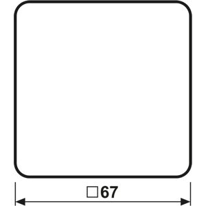 Jung Grauer Schalterabdeckung - Vippa/zentrumplatte - Wandmontage Jung Grauer Schalterabdeckung - Vippa/zentrumplatte - Wandmontage