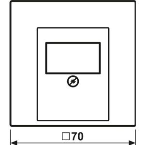 Plaque centrale TAE 1-fach en aluminium - Plaque murale - Publicité Plaque centrale TAE 1-fach en aluminium - Plaque murale - Publicité