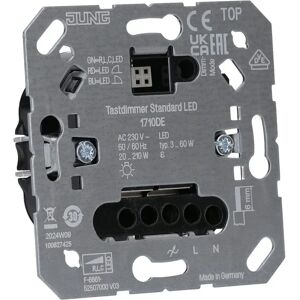 JUNG LED-dimmer 1710 DE - Fasenafsnijding, Last geheugen, Zilver JUNG LED-dimmer 1710 DE - Fasenafsnijding, Last geheugen, Zilver