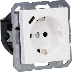 Jung A1520-18CWW - Prise électrique avec USB-C et charge rapide Jung A1520-18CWW - Prise électrique avec USB-C et charge rapide